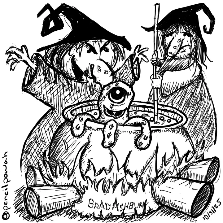 Two Witches Cooking the Blob