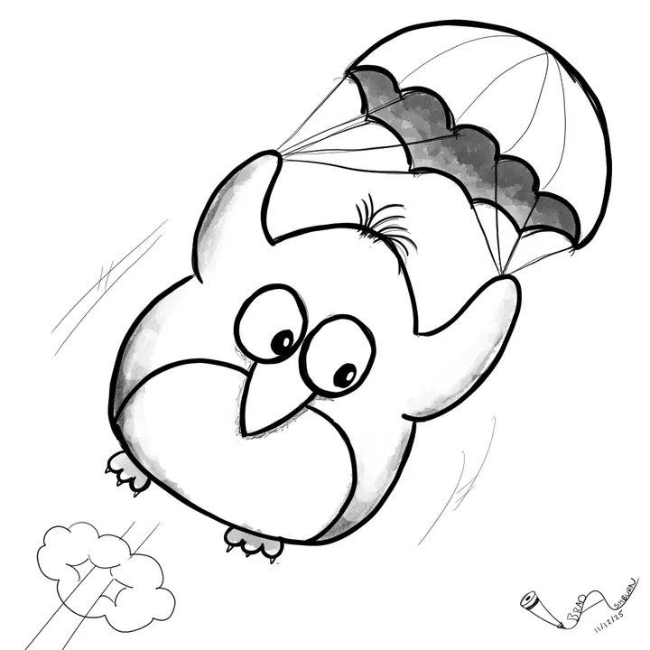 Parachuting Penguin