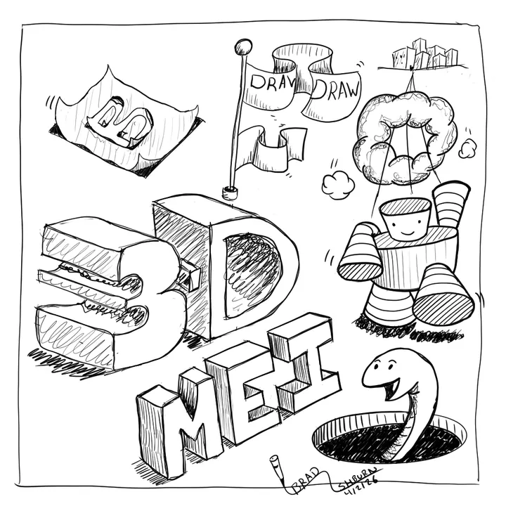3D Letters and Characters