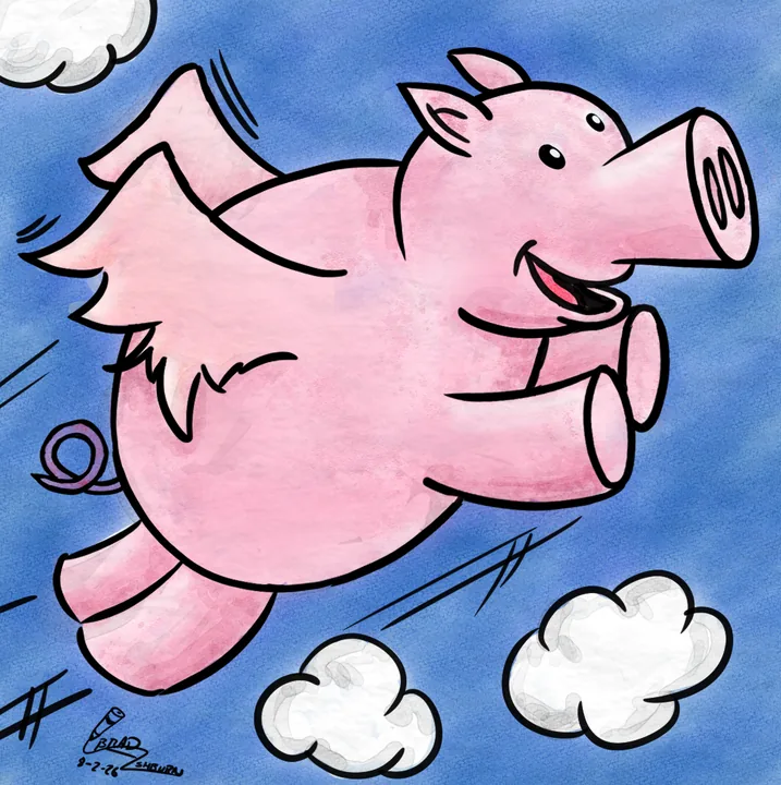 Pegasus Pig Soars